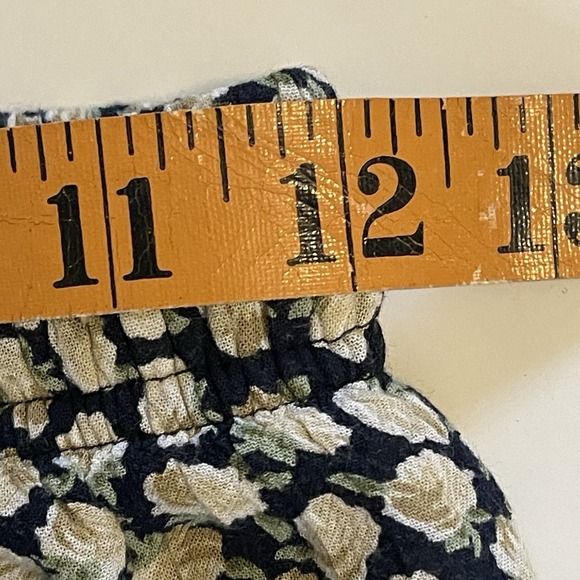 Faithfull The Brand Floral Print Wide Leg Pants Tie Elastic Waist Women's 4 - Picture 9 of 12